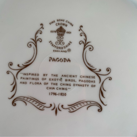 Crown Staffordshire Plate and Cake Knife - Picture 2 of 10